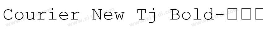 Courier New Tj Bold字体转换
